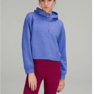 Lululemon modal spacer training half-zip hoodie Wild indigo 4 EUC